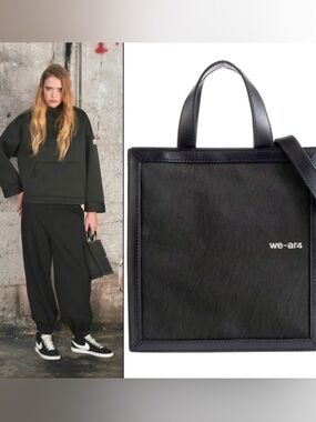 NEW We-ar4 Black “The Notebook” Tote